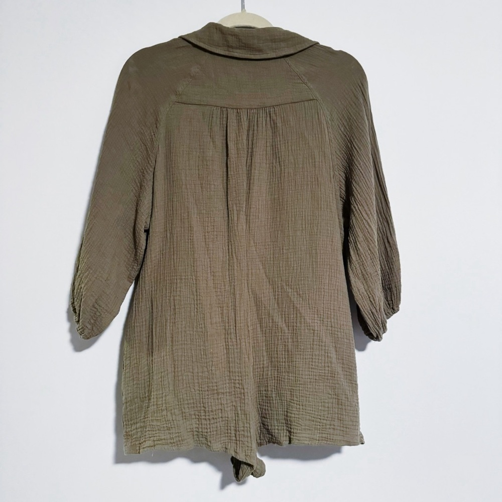 Laine Honolulu - Olive Green Romper View 4